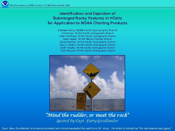 Identification and Depiction of Submerged Rocky Features in HCells for Application to NOAA Charting