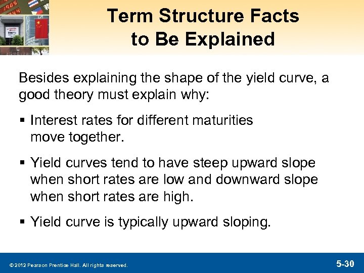 Term Structure Facts to Be Explained Besides explaining the shape of the yield curve,