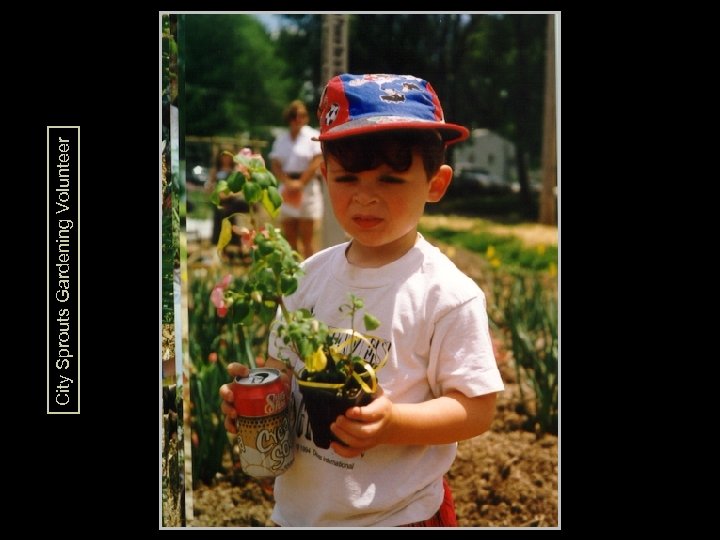 City Sprouts Gardening Volunteer City Sprouts Flower Boy 