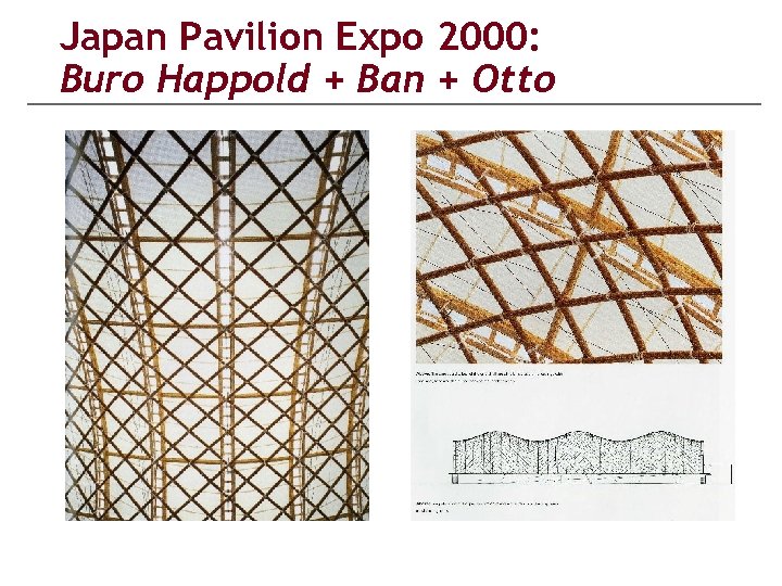 Japan Pavilion Expo 2000: Buro Happold + Ban + Otto 