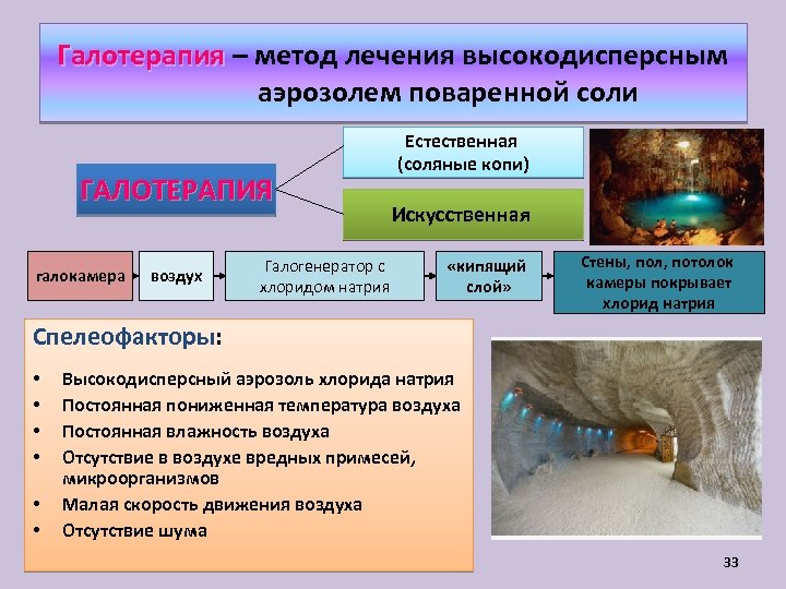 Галотерапия – метод лечения высокодисперсным аэрозолем поваренной соли ГАЛОТЕРАПИЯ галокамера воздух Галогенератор с хлоридом
