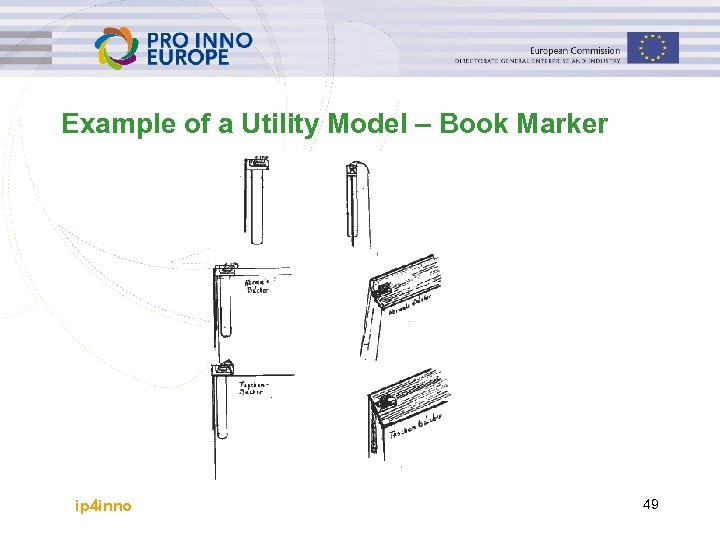 Example of a Utility Model – Book Marker ip 4 inno 49 