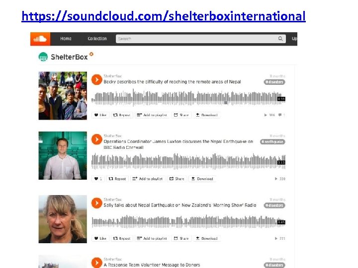 https: //soundcloud. com/shelterboxinternational 