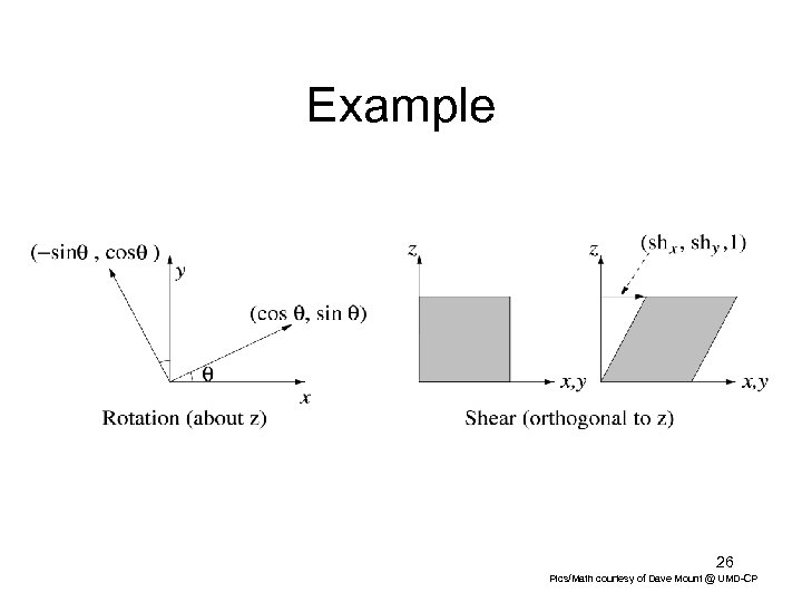 Example 26 Pics/Math courtesy of Dave Mount @ UMD-CP 