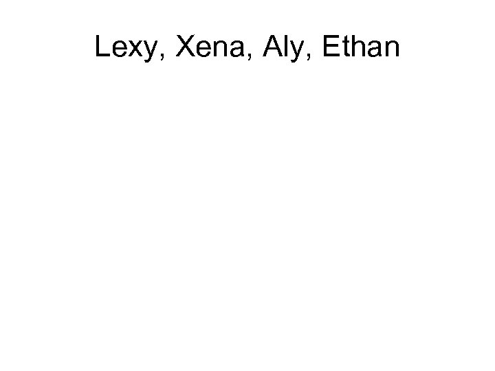 Lexy, Xena, Aly, Ethan 