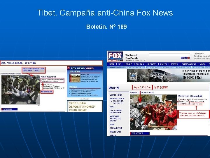 Tibet. Campaña anti-China Fox News Boletín. Nº 189 