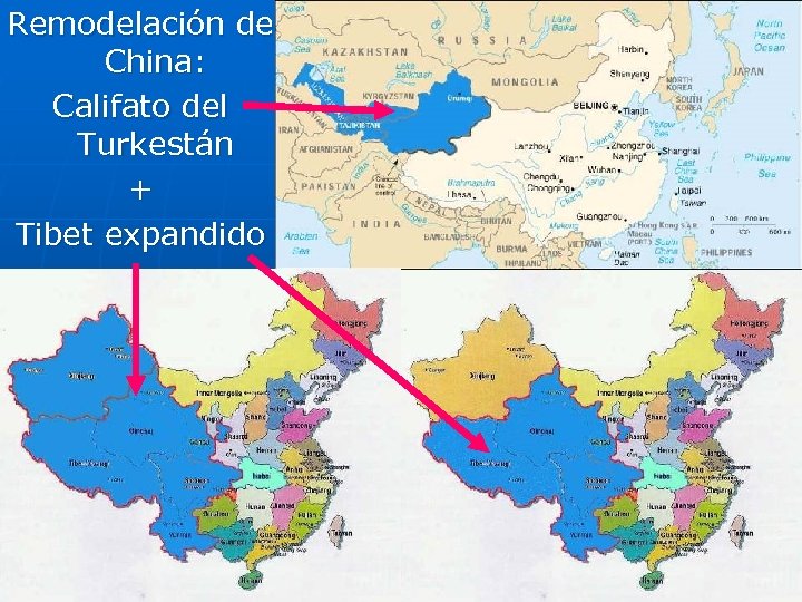 Remodelación de China: Califato del Turkestán + Tibet expandido 