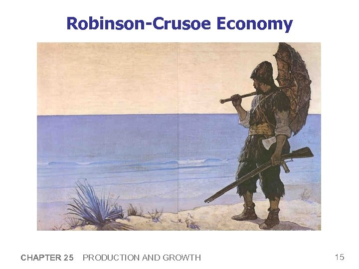Robinson-Crusoe Economy CHAPTER 25 PRODUCTION AND GROWTH 15 