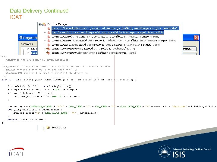 Data Delivery Continued ICAT 
