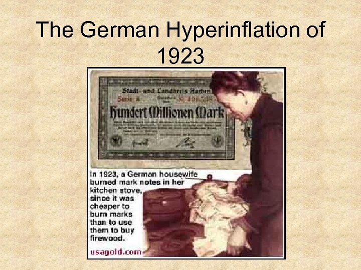 The German Hyperinflation of 1923 