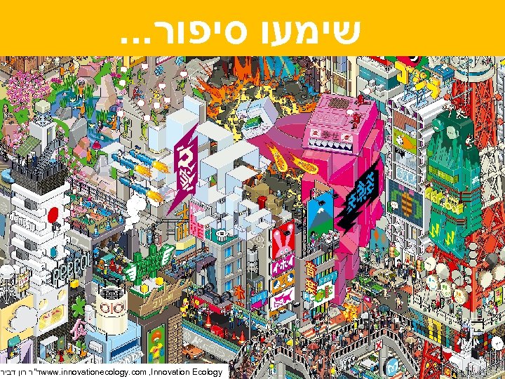 . . . שימעו סיפור ד"ר רון דביר www. innovationecology. com , Innovation Ecology