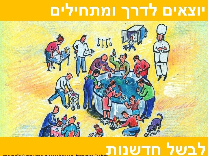  יוצאים לדרך ומתחילים ; לבשל חדשנות 