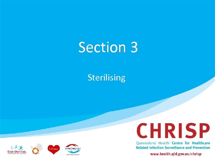 Section 3 Sterilising 