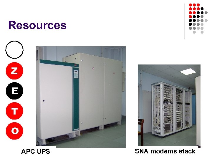 Resources Z E T O APC UPS SNA modems stack 