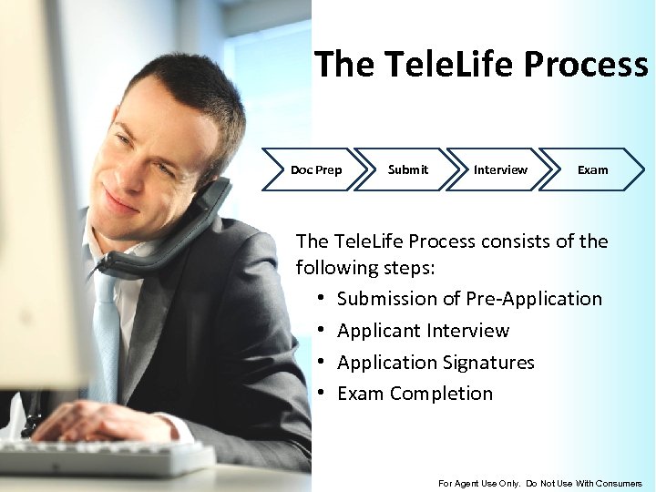 The Tele. Life Process Doc Prep Submit Interview Exam The Tele. Life Process consists