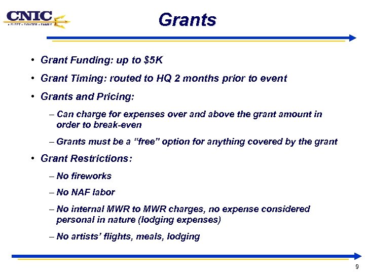 Grants • Grant Funding: up to $5 K • Grant Timing: routed to HQ