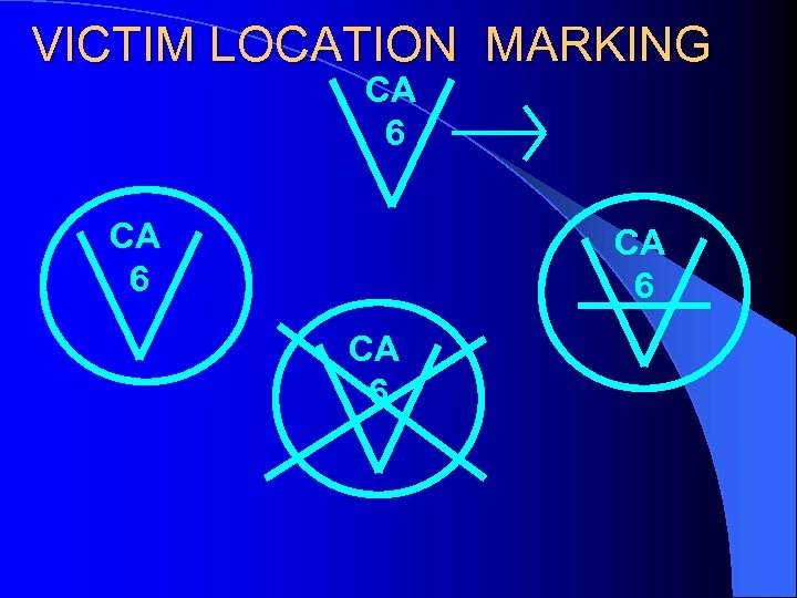 VICTIM LOCATION MARKING CA 6 