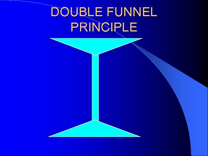 DOUBLE FUNNEL PRINCIPLE 