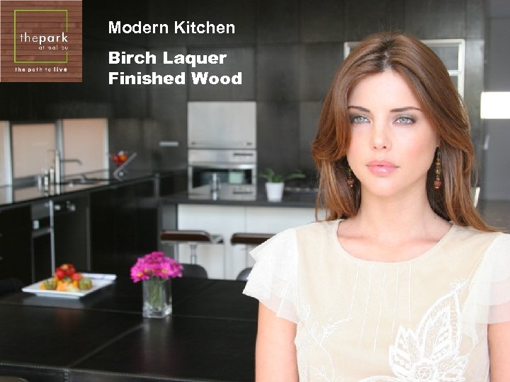 Modern Kitchen Birch Laquer Finished Wood 