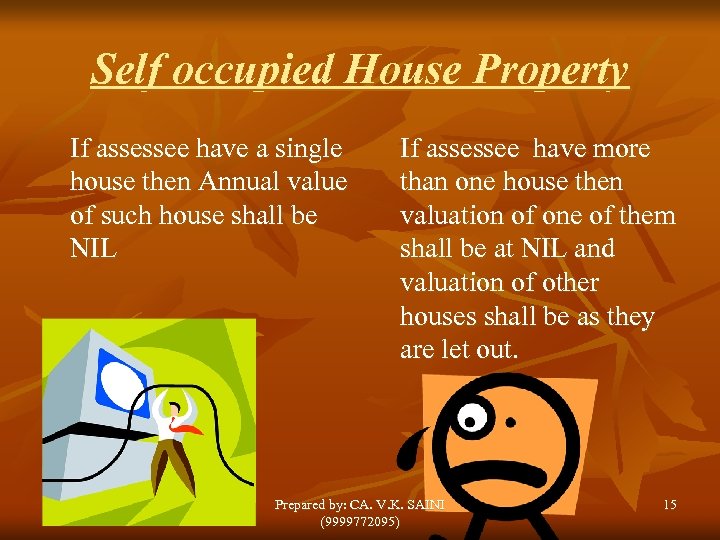 Self occupied House Property If assessee have a single house then Annual value of