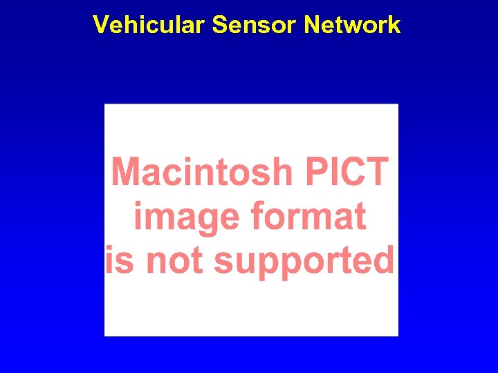 Vehicular Sensor Network 