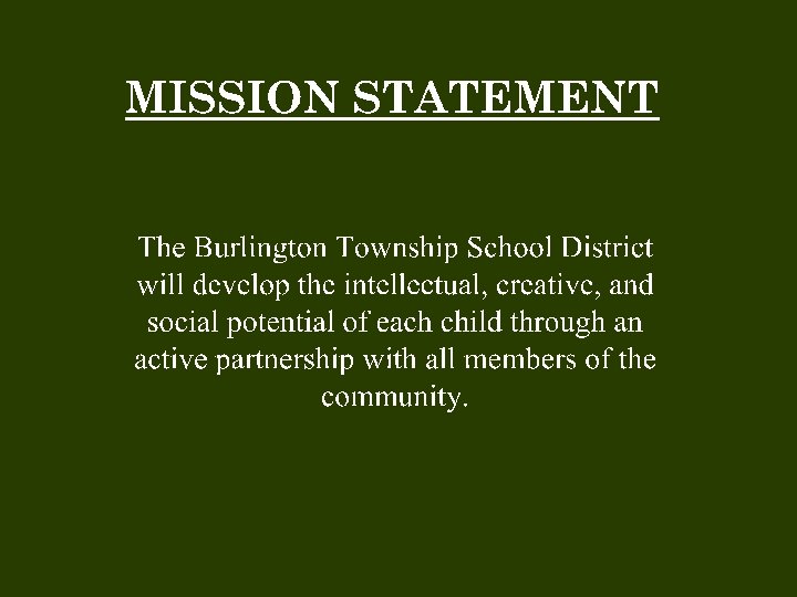 Mission Statement 