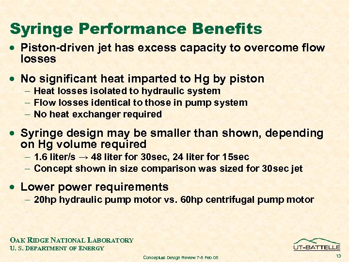 Syringe Performance Benefits · Piston-driven jet has excess capacity to overcome flow losses ·