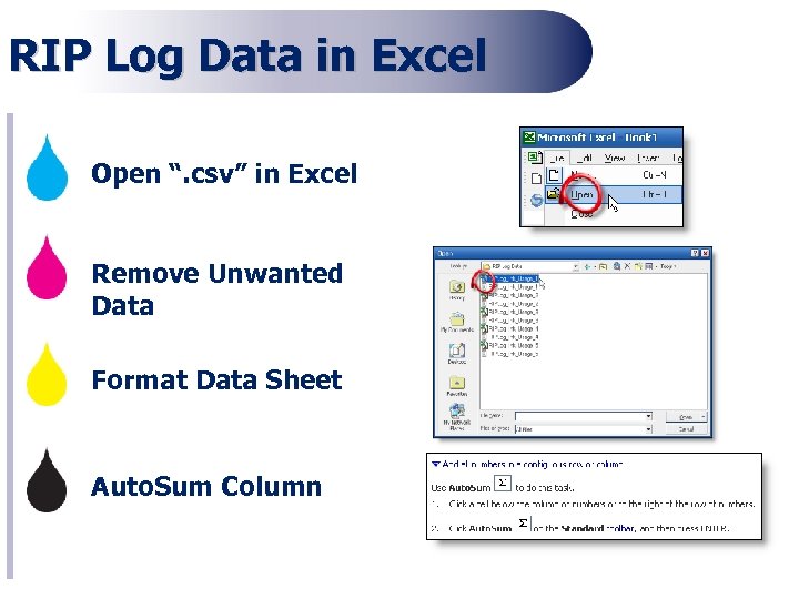 RIP Log Data in Excel Open “. csv” in Excel Remove Unwanted Data Format