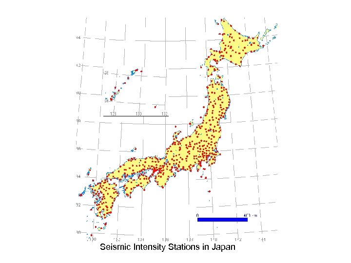 Seismic Intensity Stations in Japan 