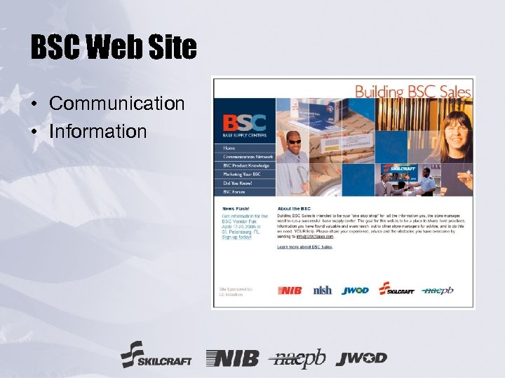 BSC Web Site • Communication • Information 