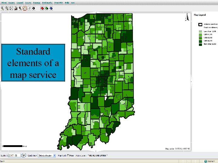 Standard elements of a map service 