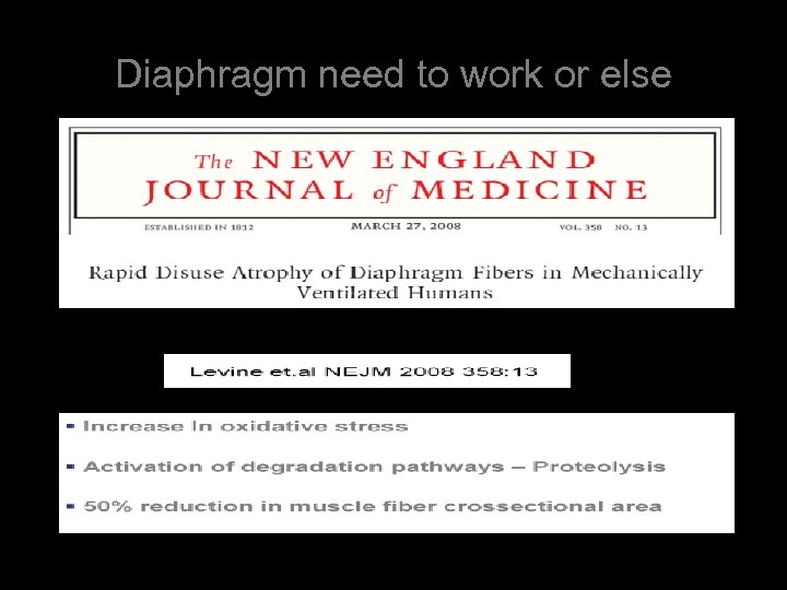 Diaphragm need to work or else 