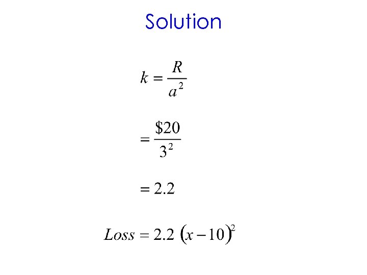Solution 