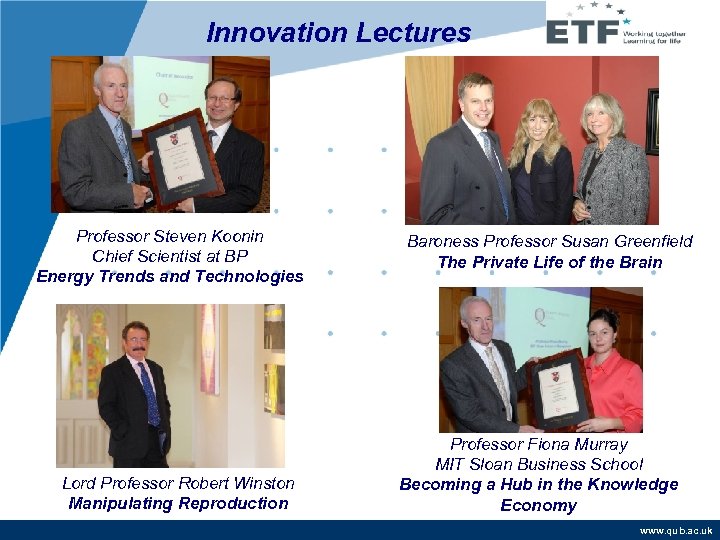 Innovation Lectures Professor Steven Koonin Chief Scientist at BP Energy Trends and Technologies Lord