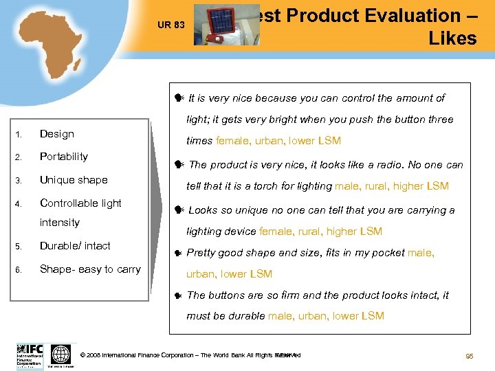 UR 83 Test Product Evaluation – Likes It is very nice because you can