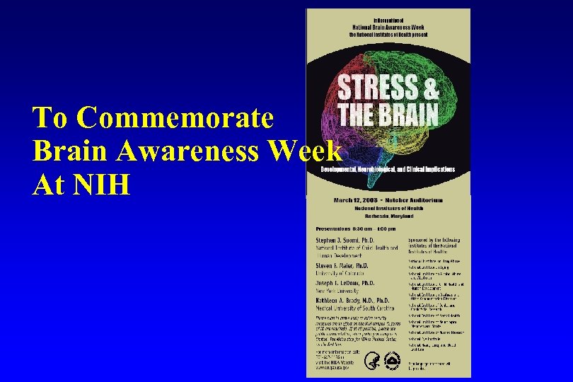 To Commemorate Brain Awareness Week At NIH 