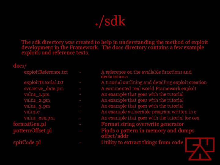 . /sdk The sdk directory was created to help in understanding the method of