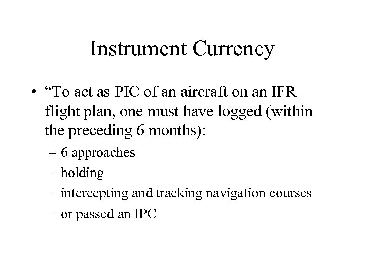 Review Instrument Final Instrument Currency To