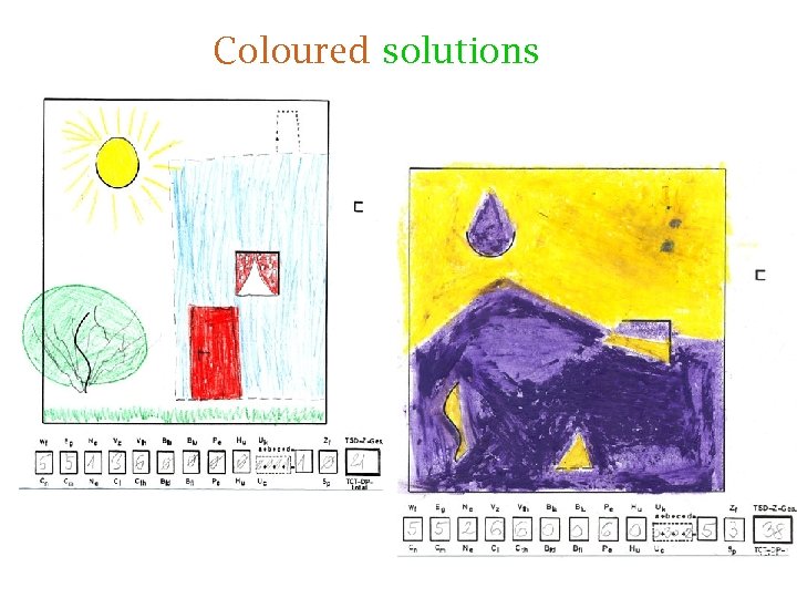 Coloured solutions 