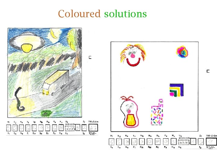 Coloured solutions 