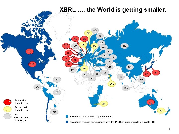 XBRL …. the World is getting smaller. NO SE FI NL IAS B CA