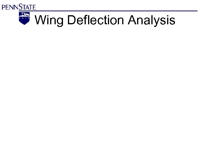 Wing Deflection Analysis 