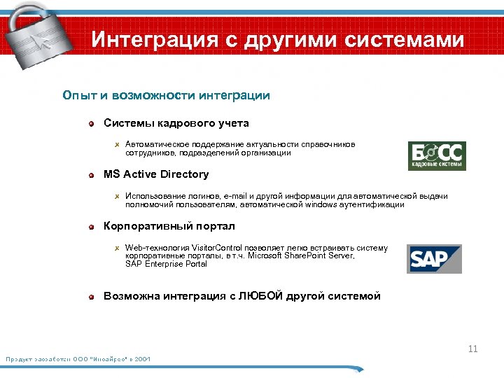 Интеграция с другими системами Опыт и возможности интеграции Системы кадрового учета Автоматическое поддержание актуальности