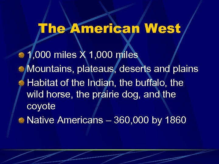The American West 1, 000 miles X 1, 000 miles Mountains, plateaus, deserts and