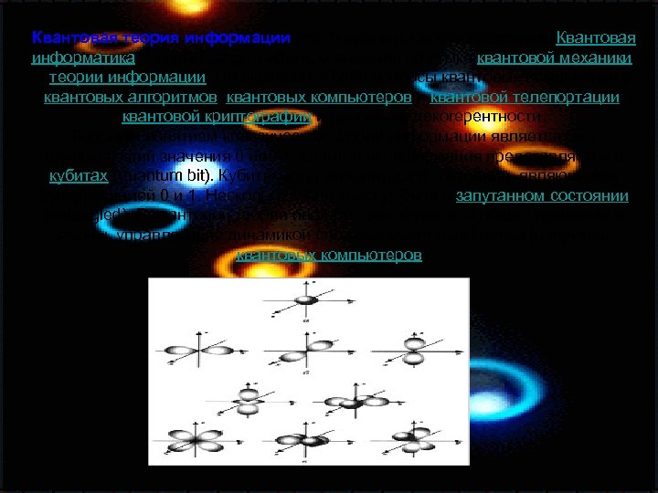 Квантовая теория информации (см. более широкое направление Квантовая информатика) - новый раздел науки, возникший