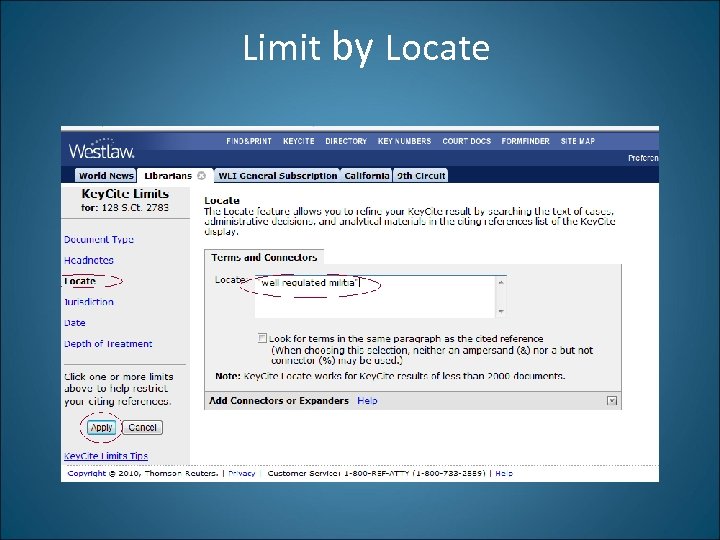 Limit by Locate 