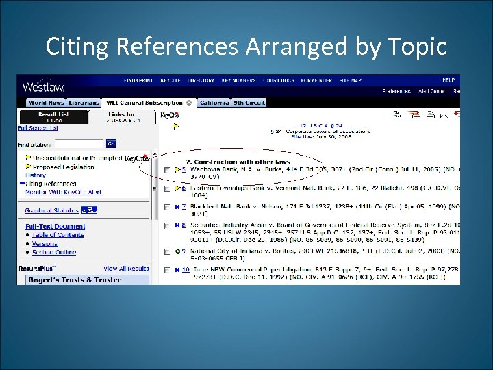 Citing References Arranged by Topic 