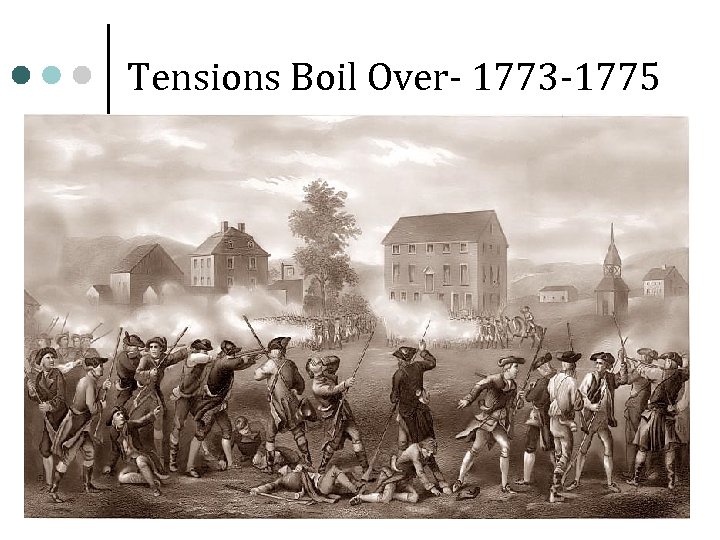 Tensions Boil Over- 1773 -1775 