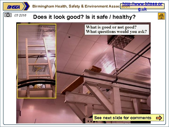 http: //www. bhsea. or g. uk Birmingham Health, Safety & Environment Association 03 2016