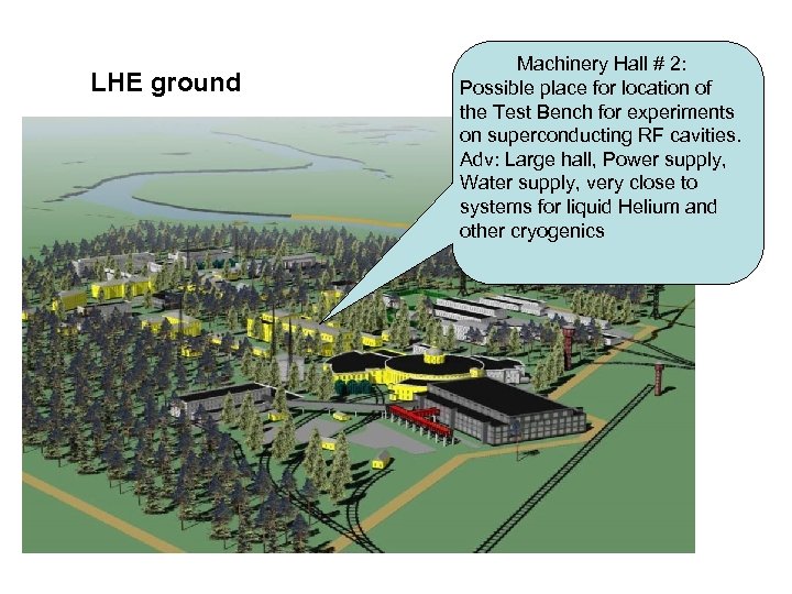 LHE ground Machinery Hall # 2: Possible place for location of the Test Bench